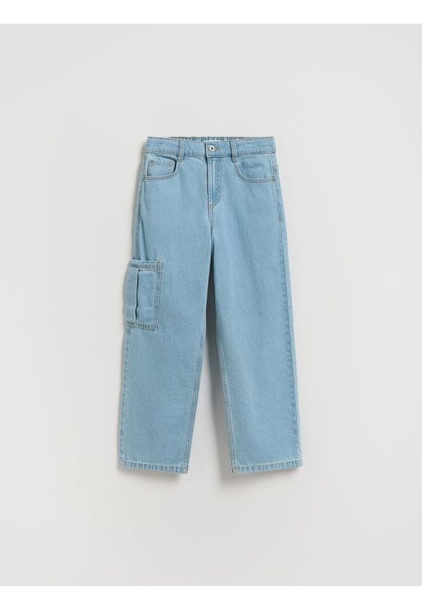 Reserved - Jeansy straight fit - niebieski. Kolor: niebieski