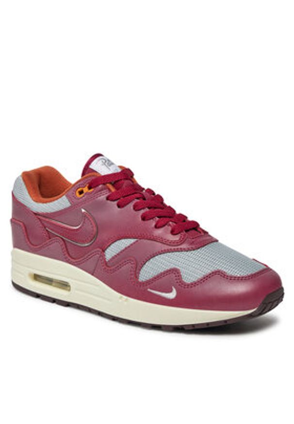 Nike Sneakersy Air Max 1 Patta Waves DO9549 001 Bordowy. Kolor: czerwony. Materiał: skóra. Model: Nike Air Max