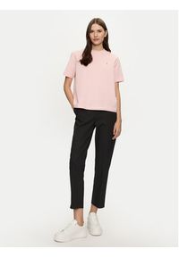 TOMMY HILFIGER - Tommy Hilfiger T-Shirt Modern Flag WW0WW43597 Różowy Relaxed Fit. Kolor: różowy. Materiał: bawełna