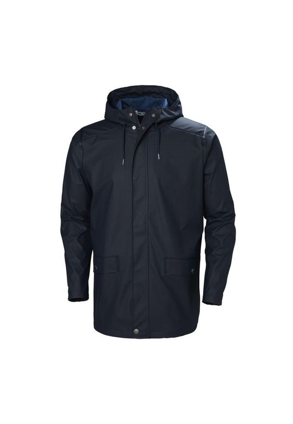 Kurtka uniwersalna męska Helly Hansen Moss Rain Coat. Kolor: czarny, niebieski, wielokolorowy. Materiał: syntetyk