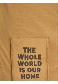 outhorn - Outhorn T-Shirt OTHAW23TTSHM0937 Złoty Regular Fit. Kolor: złoty. Materiał: bawełna