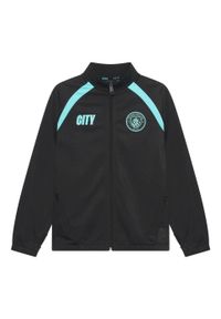 MANCHESTER CITY - Dres treningowy Manchester City dla dzieci 25/26 - Czarny. Kolor: czarny, niebieski, wielokolorowy. Materiał: dresówka. Styl: sportowy