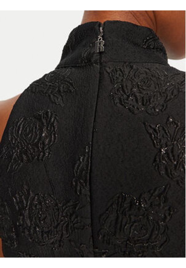 ROTATE Sukienka koktajlowa 113663100 Czarny Slim Fit. Kolor: czarny. Materiał: syntetyk. Styl: wizytowy