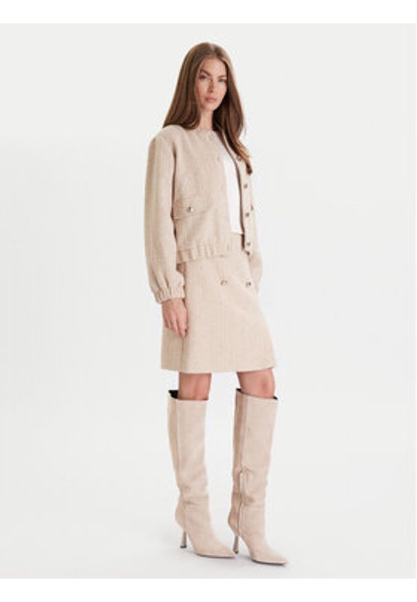 JOOP! Kurtka bomber 58 253J58Jewel 30047954 Beżowy Regular Fit. Kolor: beżowy. Materiał: syntetyk