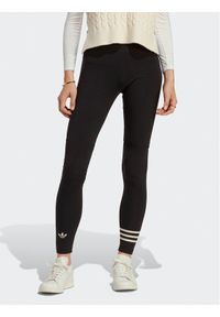 Adidas - adidas Legginsy Adicolor Neuclassics Full Length Leggings (Plus Size) IB7313 Czarny. Kolekcja: plus size. Kolor: czarny. Materiał: bawełna #1