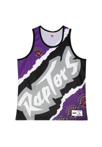 Mitchell & Ness - Sublimowana linia bikini Toronto Raptors Jumbotron 2.0. Kolor: fioletowy, wielokolorowy, czarny. Sport: koszykówka #1