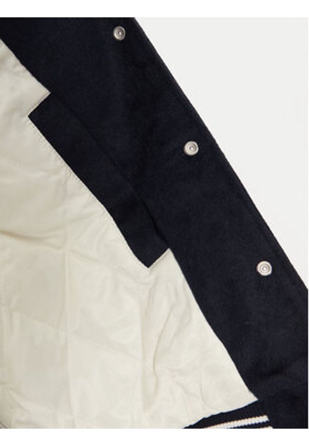 Tommy Jeans Kurtka bomber Letterman DW0DW18845 Granatowy Regular Fit. Kolor: niebieski. Materiał: syntetyk