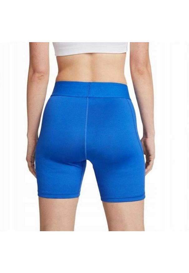 Nike - Spodenki Damskie Strike DriFIT. Kolor: niebieski. Sport: turystyka piesza
