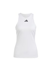 Adidas - Koszulka Tennis Y-Tank. Kolor: biały. Materiał: materiał. Długość rękawa: bez rękawów