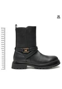 TOMMY HILFIGER - Tommy Hilfiger Botki Boot T3A5-33574-1351 S Czarny. Kolor: czarny. Materiał: skóra #5