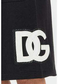 Dolce and Gabbana - DOLCE & GABBANA Czarne spodenki. Kolor: czarny #10
