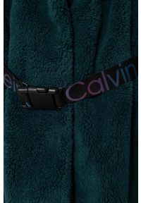Calvin Klein Jeans płaszcz dziecięcy kolor zielony. Okazja: na co dzień. Kolor: zielony. Materiał: poliester. Styl: casual #2