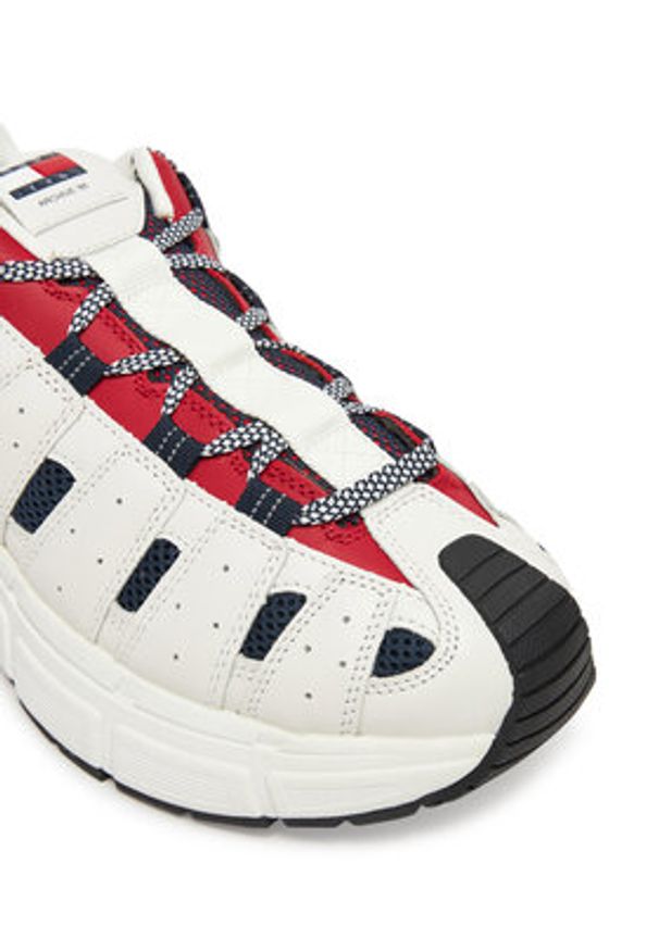 Tommy Jeans Sneakersy Archive'95 EM0EM01584 Biały. Kolor: biały. Materiał: skóra