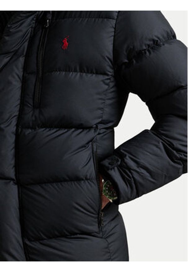 Polo Ralph Lauren Kurtka puchowa 710950911001 Czarny Regular Fit. Typ kołnierza: polo. Kolor: czarny. Materiał: syntetyk