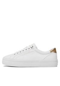 TOMMY HILFIGER - Tommy Hilfiger Sneakersy Essential Vulc Canvas Sneaker FW0FW07682 Biały. Kolor: biały #4
