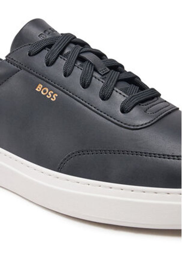 BOSS - Boss Sneakersy Kieran 50536504 Czarny. Kolor: czarny. Materiał: skóra