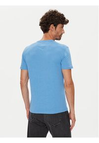 Tommy Jeans T-Shirt Jaspe DM0DM20363 Niebieski Slim Fit. Kolor: niebieski. Materiał: bawełna