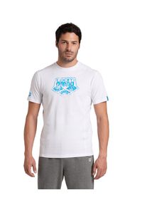 Koszulka Arena T-Shirt Logo Cotton. Kolor: biały. Materiał: jersey, bawełna. Długość rękawa: krótki rękaw. Długość: krótkie. Wzór: aplikacja