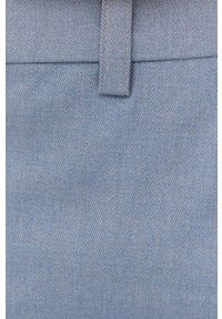 GESTUZ - Gestuz spodnie damskie szerokie high waist. Stan: podwyższony. Kolor: niebieski. Materiał: tkanina