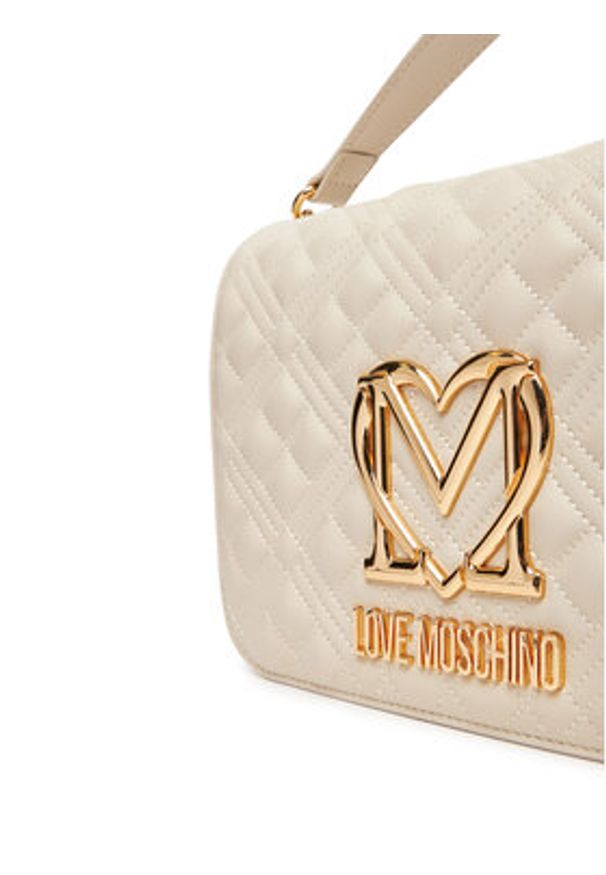 Love Moschino - LOVE MOSCHINO Torebka JC4302PP0MK1211A Écru. Materiał: skórzane