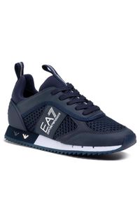 EA7 Emporio Armani Sneakersy X8X027 XK050 D813 Granatowy. Kolor: niebieski. Materiał: materiał #1