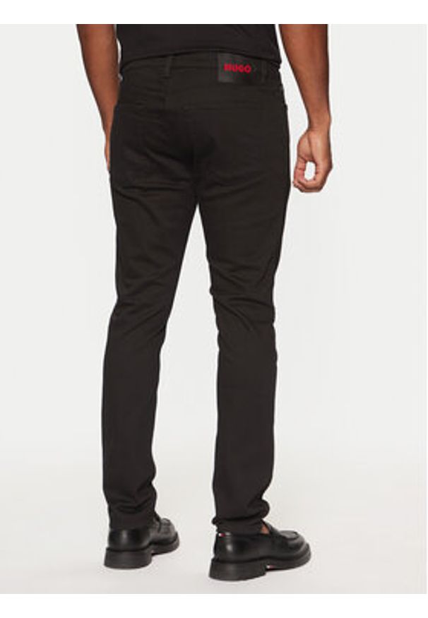 Hugo - HUGO Jeansy 50522145 Czarny Extra Slim Fit. Kolor: czarny