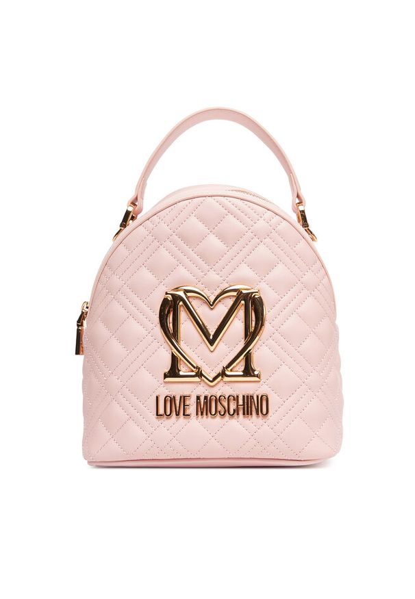 Love Moschino - Plecak LOVE MOSCHINO. Kolor: różowy