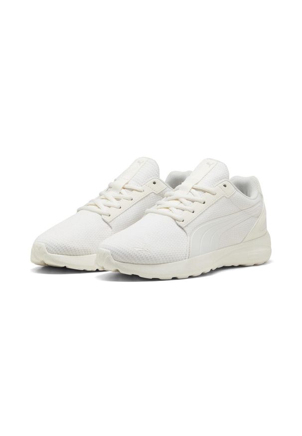 Puma - Damskie sneakersy SOFTRIDE Cosmic PUMA Warm White. Kolor: biały. Materiał: syntetyk, skóra, nubuk. Szerokość cholewki: normalna