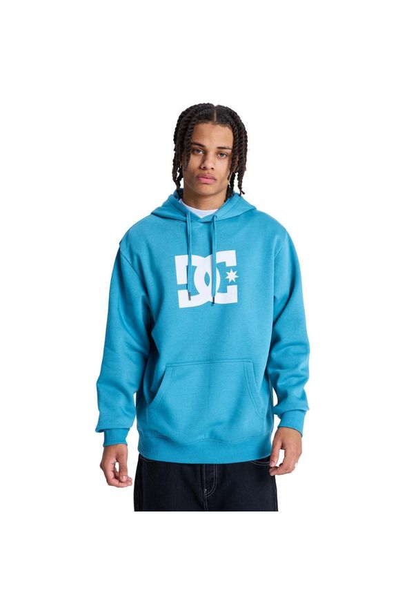 DC Shoes - Bluza z kapturem dla Mężczyzn DC STAR. Typ kołnierza: kaptur. Kolor: niebieski. Materiał: tkanina, poliester, bawełna. Sport: skateboard