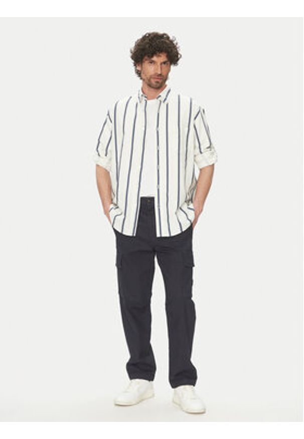 BOSS Koszula Lambey_2 50538296 Écru Relaxed Fit. Materiał: bawełna