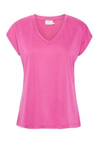 Kaffe T-Shirt Kalise 10504040 Różowy Regular Fit. Kolor: różowy. Materiał: syntetyk #5