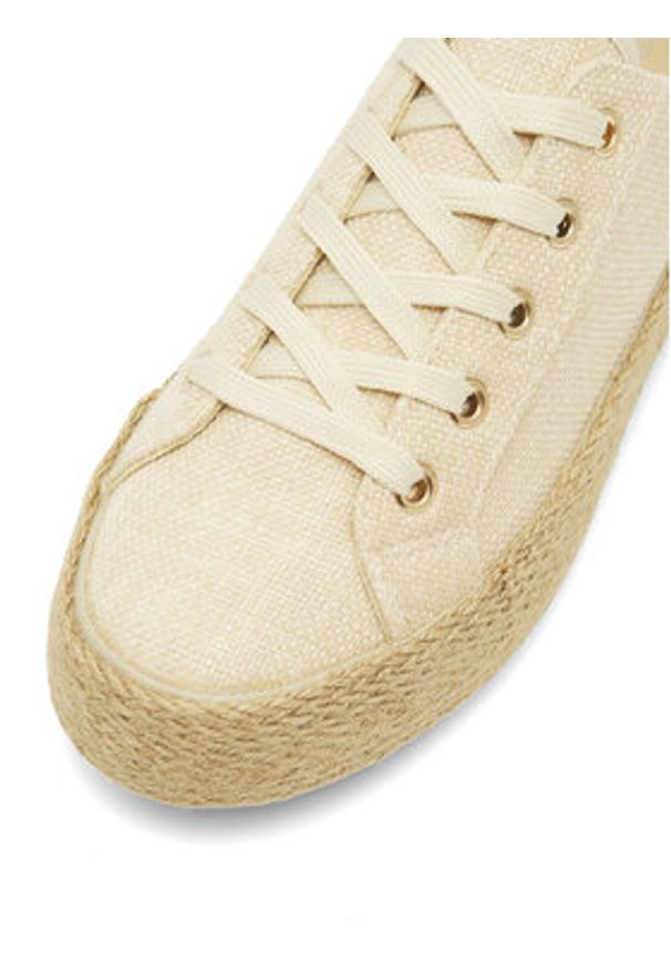 DeeZee Espadryle WSK1576-01 Beżowy. Kolor: beżowy. Materiał: materiał