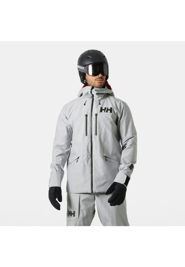 Kurtka narciarska Helly Hansen Garibaldi 2.0. Kolor: szary. Sezon: zima. Sport: narciarstwo