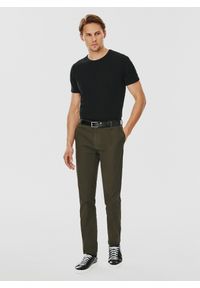 Pako Lorente - PAKO LORENTE – Gładkie spodnie męskie w kolorze zielonym. Kolor: zielony. Materiał: bawełna, elastan. Wzór: gładki. Styl: klasyczny #3