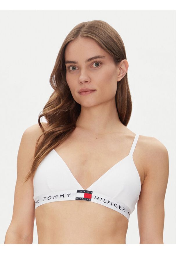 TOMMY HILFIGER - Tommy Hilfiger Biustonosz braletka UW0UW06040 Biały. Kolor: biały. Materiał: bawełna