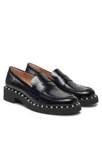 Stuart Weitzman Lordsy Reverie Loafer SK032 Czarny. Kolor: czarny. Materiał: skóra, lakier