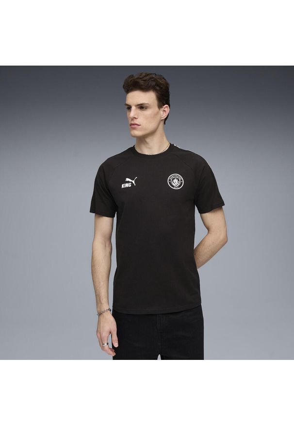 Puma - Męska koszulka Manchester City KING PUMA Black. Kolor: czarny. Sport: piłka nożna