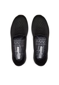skechers - Skechers Półbuty 158698/BBK Czarny. Kolor: czarny. Materiał: materiał #3