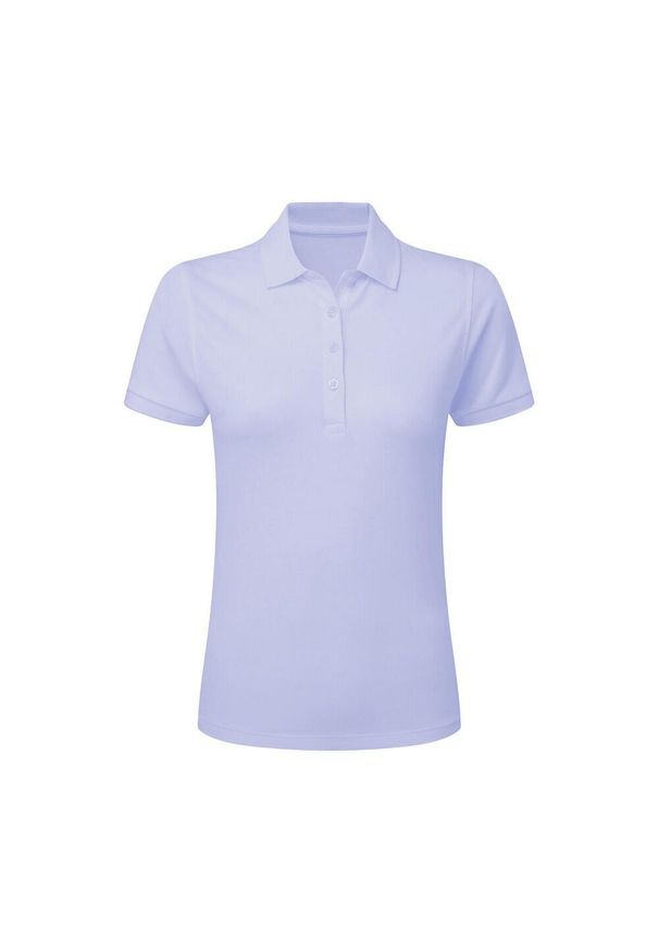 SG - Damska Koszulka Polo Signature Stretch Bez Metki. Typ kołnierza: polo. Kolor: niebieski
