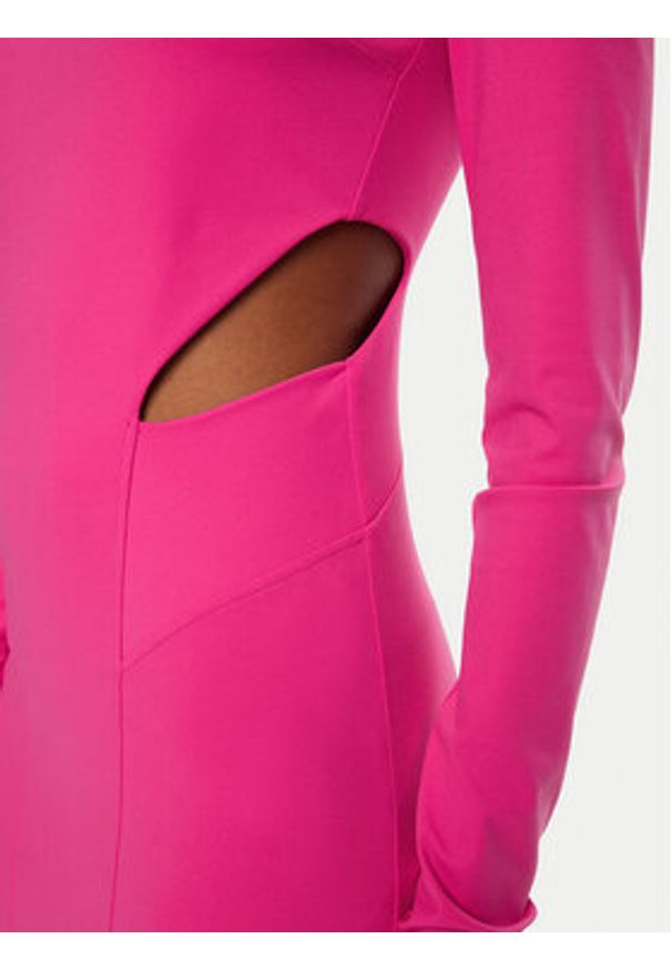 Patrizia Pepe Sukienka koktajlowa 8A1454/J129-R846 Różowy Slim Fit. Kolor: różowy. Materiał: syntetyk. Styl: wizytowy