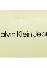 Calvin Klein Jeans Torebka Sculpted Shoulder Pouch25 Mono K60K610679 Żółty. Kolor: żółty. Materiał: skórzane #5