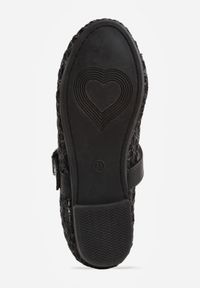 Born2be - Czarne Balerinki z Plecionką z Rafii Tessandra. Zapięcie: sprzączka. Kolor: czarny. Styl: elegancki #4