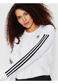 Adidas - adidas Bluza adicolor Classics HN8317 Biały Loose Fit. Kolor: biały. Materiał: bawełna #2