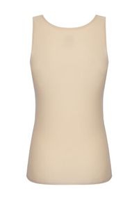Chantelle Top Soft Stretch C26460 Beżowy Regular Fit. Kolor: beżowy. Materiał: syntetyk #4