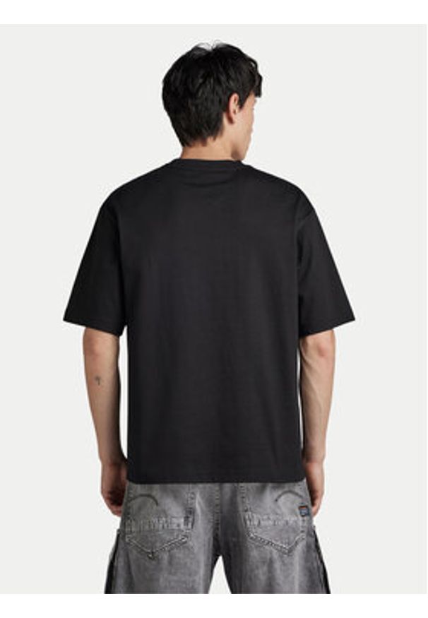 G-Star RAW - G-Star Raw T-Shirt Center D24780-C336 Czarny Boxy Fit. Kolor: czarny. Materiał: bawełna