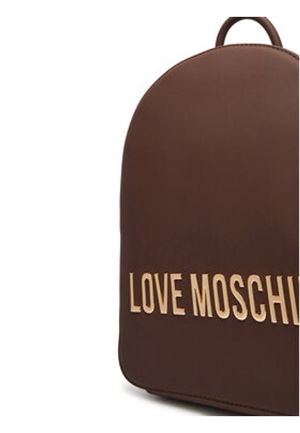 Love Moschino - LOVE MOSCHINO Plecak JC4193PP1NKD0301 Brązowy. Kolor: brązowy. Materiał: skóra
