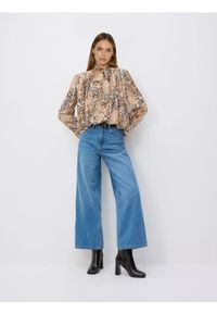 Reserved - Bluzka w zwierzęcy wzór - wielobarwny. Materiał: tkanina. Wzór: motyw zwierzęcy #1