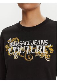 Versace Jeans Couture Bluza 78HAIC06 Czarny Regular Fit. Typ kołnierza: kołnierzyk włoski. Kolor: czarny. Materiał: bawełna #5