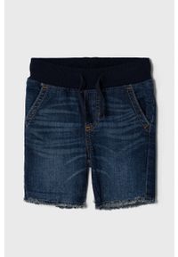 GAP Szorty jeansowe dziecięce kolor granatowy regulowana talia. Okazja: na co dzień. Kolor: niebieski. Materiał: jeans. Styl: casual