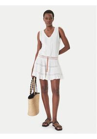 Banana Moon Sukienka letnia Martina Seastar MZG10 Biały Regular Fit. Kolor: biały. Materiał: wiskoza. Sezon: lato #5